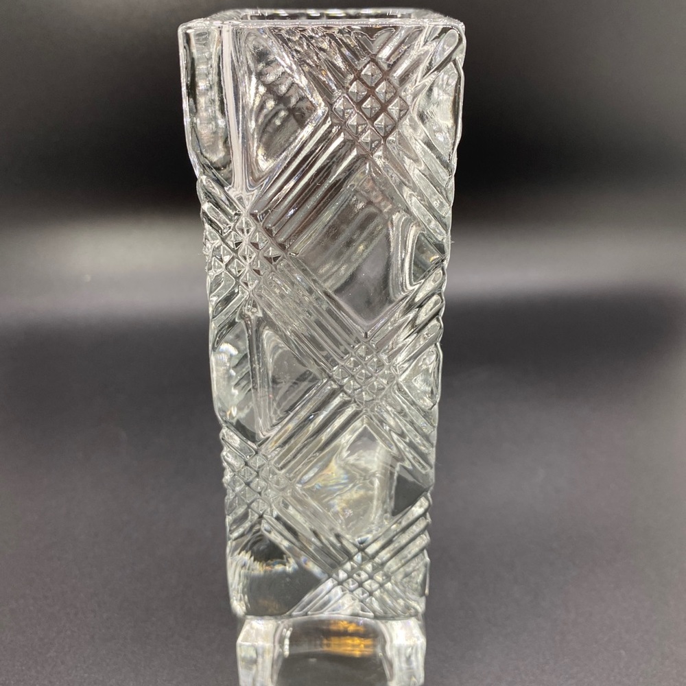 Vintage‎ Avon Fostoria Crystal Clear Cut Bud Vase